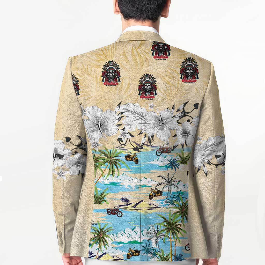 Indian Legendary Motorcycle Blazer Tropical Style - Wonder Print Shop