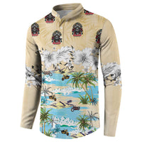Indian Legendary Motorcycle Button Sweatshirt Tropical Style - Wonder Print Shop