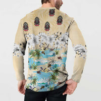 Indian Legendary Motorcycle Button Sweatshirt Tropical Style - Wonder Print Shop