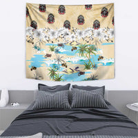 Indian Legendary Motorcycle Tapestry Tropical Style - Wonder Print Shop