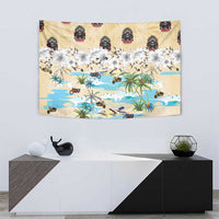 Indian Legendary Motorcycle Tapestry Tropical Style - Wonder Print Shop