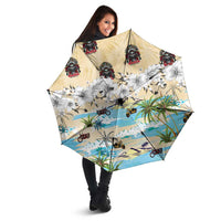 Indian Legendary Motorcycle Umbrella Tropical Style - Wonder Print Shop