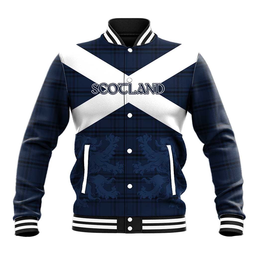 Custom Scotland Tartan Football Baseball Jacket Flag Style - Wonder Print Shop