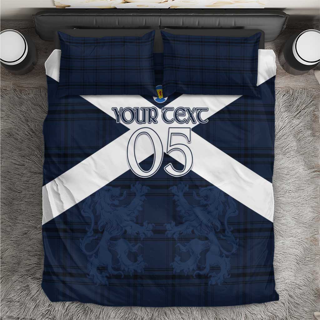 Custom Scotland Tartan Football Bedding Set Flag Style - Wonder Print Shop
