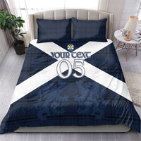 Custom Scotland Tartan Football Bedding Set Flag Style - Wonder Print Shop