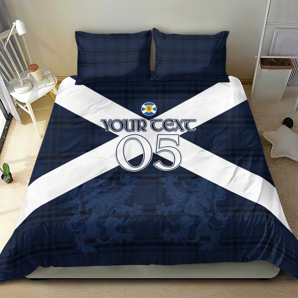Custom Scotland Tartan Football Bedding Set Flag Style - Wonder Print Shop