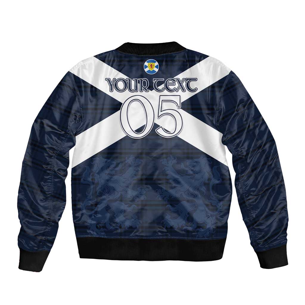 Custom Scotland Tartan Football Bomber Jacket Flag Style - Wonder Print Shop