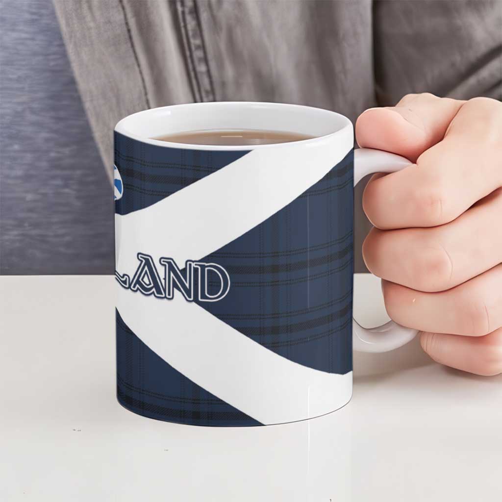Scotland Tartan Football Ceramic Mug Flag Style - Wonder Print Shop