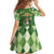 Happy St Patrick's Day Family Matching Long Sleeve Bodycon Dress and Hawaiian Shirt Leprechaun With Beer