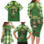 Happy St Patrick's Day Family Matching Long Sleeve Bodycon Dress and Hawaiian Shirt Leprechaun With Beer