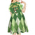 Happy St Patrick's Day Kid Short Sleeve Dress Leprechaun With Beer