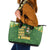 Happy St Patrick's Day Leather Tote Bag Leprechaun With Beer