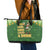 Happy St Patrick's Day Leather Tote Bag Leprechaun With Beer