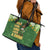 Happy St Patrick's Day Leather Tote Bag Leprechaun With Beer