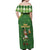 Happy St Patrick's Day Off Shoulder Maxi Dress Leprechaun With Beer