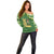 Happy St Patrick's Day Off Shoulder Sweater Leprechaun With Beer