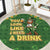 Happy St Patrick's Day Round Carpet Leprechaun With Beer