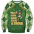 Happy St Patrick's Day Sweatshirt Leprechaun With Beer