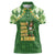 Happy St Patrick's Day Women Polo Shirt Leprechaun With Beer