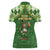 Happy St Patrick's Day Women Polo Shirt Leprechaun With Beer