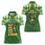 Happy St Patrick's Day Women Polo Shirt Leprechaun With Beer