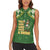 Happy St Patrick's Day Women Sleeveless Polo Shirt Leprechaun With Beer