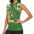 Happy St Patrick's Day Women Sleeveless Polo Shirt Leprechaun With Beer