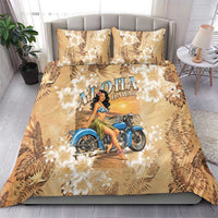 Aloha Hawaii Biker Bedding Set Ride To Paradise
