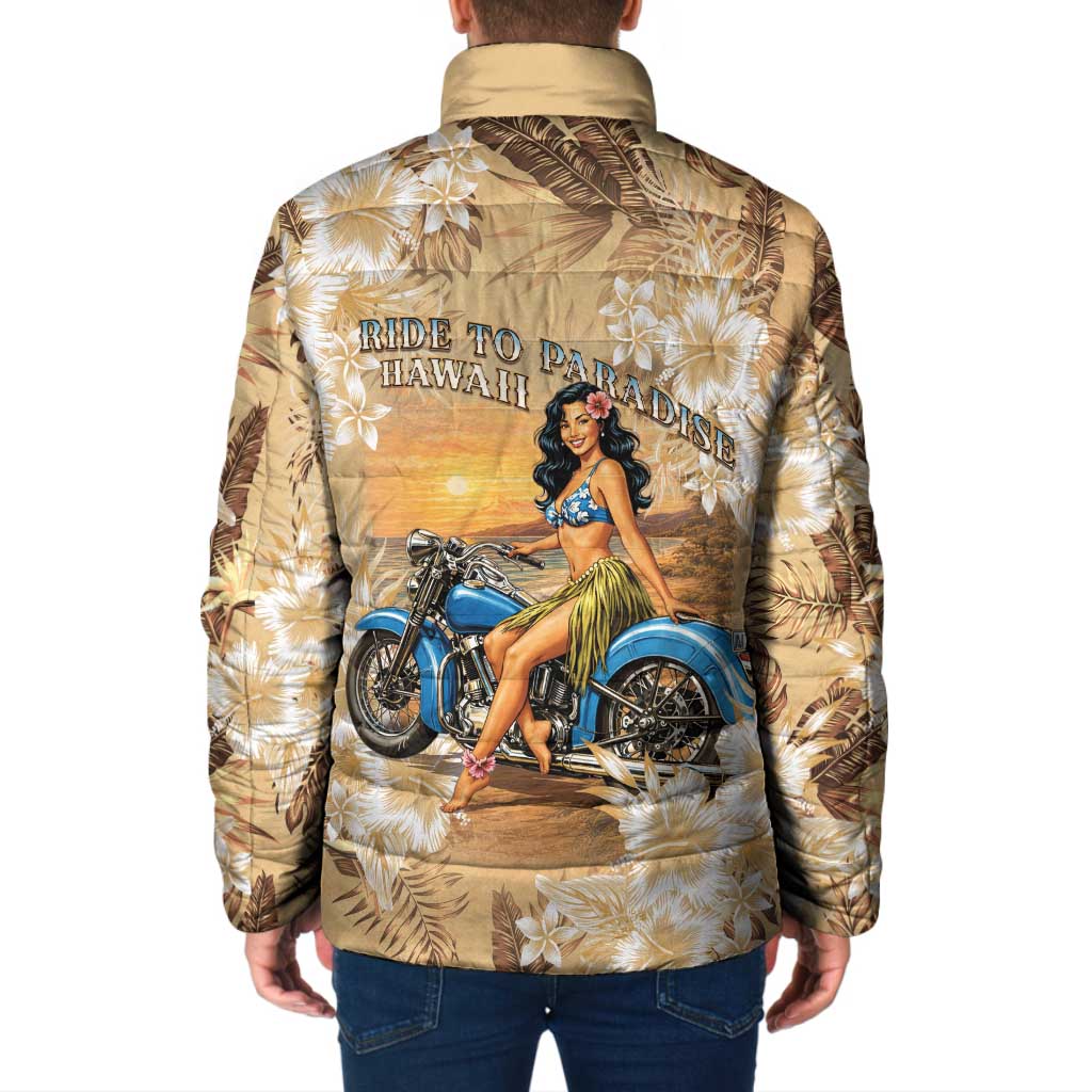 Aloha Hawaii Biker Padded Jacket Ride To Paradise