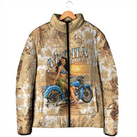 Aloha Hawaii Biker Padded Jacket Ride To Paradise
