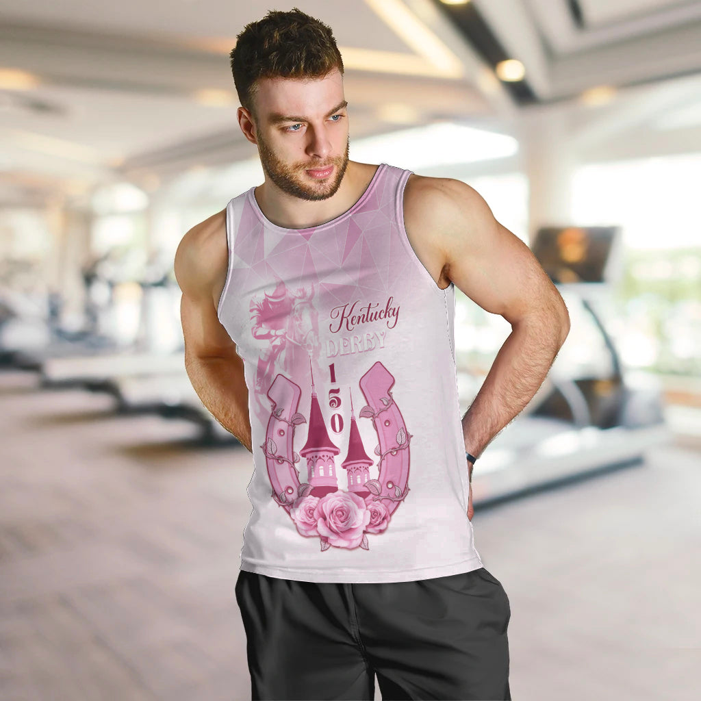 Kentucky Horse Racing Men Tank Top 150th Anniversary Pink Version LT05 - Wonder Print Shop