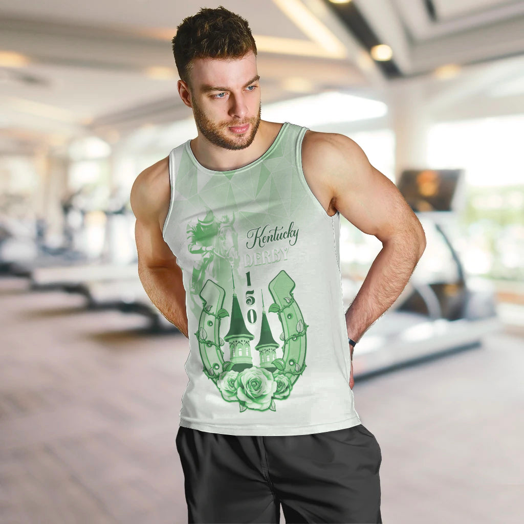 Kentucky Horse Racing Men Tank Top 150th Anniversary Green Version LT05 - Wonder Print Shop