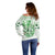 Kentucky Horse Racing Off Shoulder Sweater 150th Anniversary Green Version LT05 - Wonder Print Shop