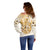 Kentucky Horse Racing Off Shoulder Sweater 150th Anniversary Beige Version LT05 - Wonder Print Shop