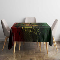 One Love Barbados Tablecloth Rastafarian Lion Reggae Grunge Style