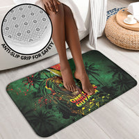 One Love Guyana Bathroom Set Rastafarian Lion Reggae Grunge Style