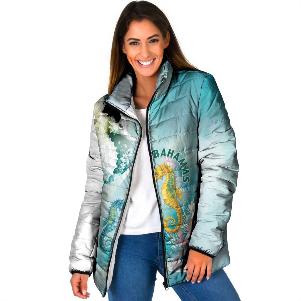 Bahamas Seahorse Padded Jacket Ocean Spirit - Wonder Print Shop
