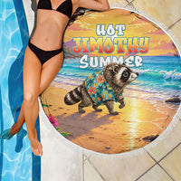 Hot Jimothy Summer Beach Blanket Funny Seattle Raccoon