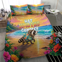 Hot Jimothy Summer Bedding Set Funny Seattle Raccoon