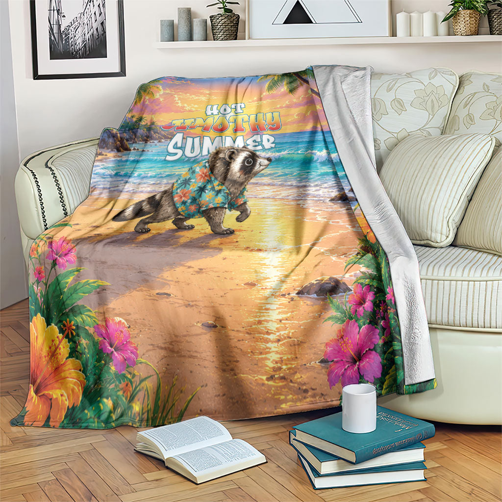Hot Jimothy Summer Blanket Funny Seattle Raccoon