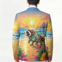 Hot Jimothy Summer Blazer Funny Seattle Raccoon