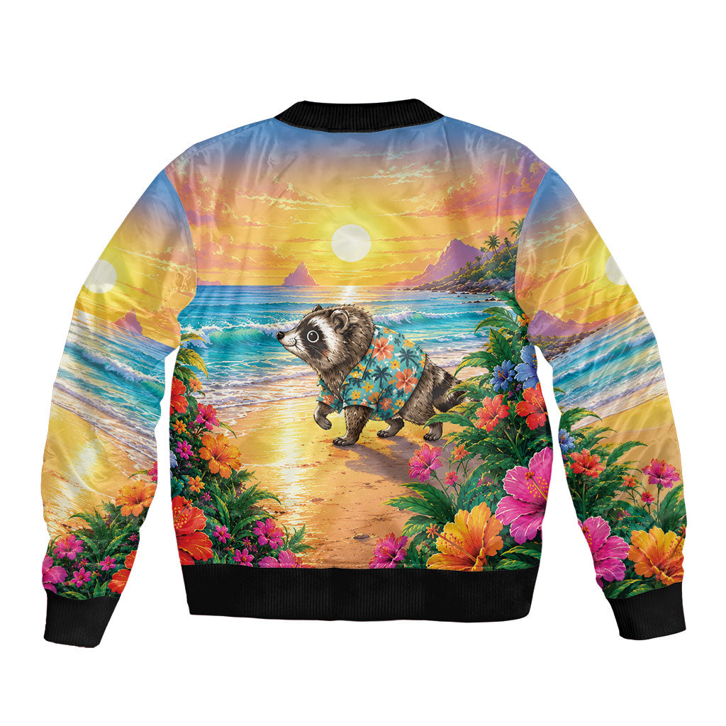 Hot Jimothy Summer Bomber Jacket Funny Seattle Raccoon