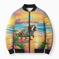 Hot Jimothy Summer Bomber Puffer Jacket Funny Seattle Raccoon