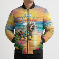 Hot Jimothy Summer Bomber Puffer Jacket Funny Seattle Raccoon