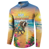 Hot Jimothy Summer Button Sweatshirt Funny Seattle Raccoon
