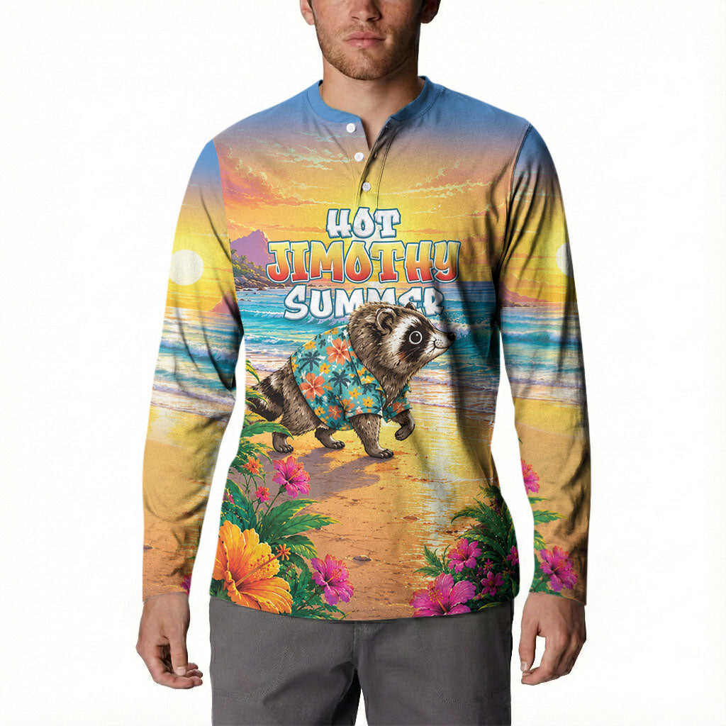 Hot Jimothy Summer Button Sweatshirt Funny Seattle Raccoon