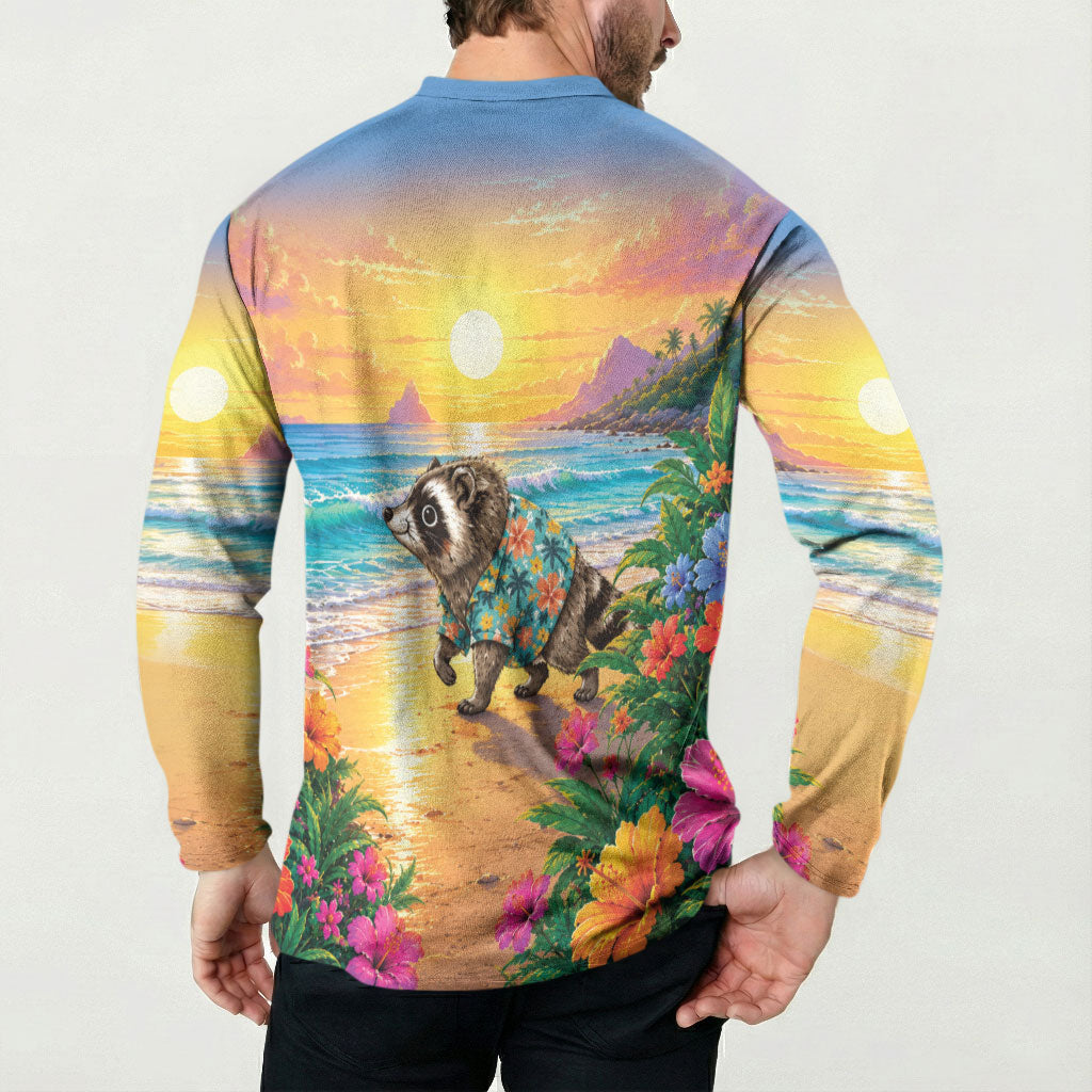 Hot Jimothy Summer Button Sweatshirt Funny Seattle Raccoon