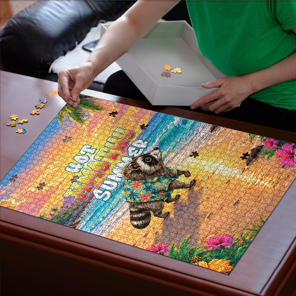 Hot Jimothy Summer Puzzle Funny Seattle Raccoon