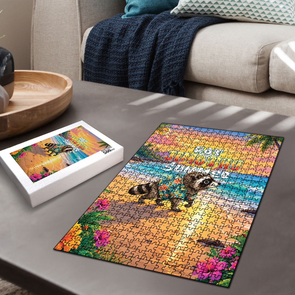Hot Jimothy Summer Puzzle Funny Seattle Raccoon
