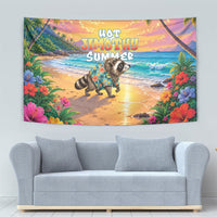 Hot Jimothy Summer Tapestry Funny Seattle Raccoon